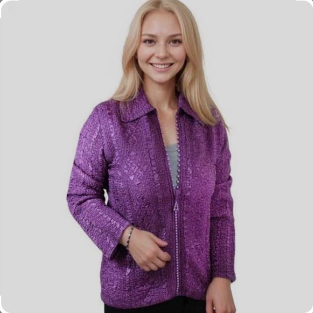 Magic It Fits Rhinestone Zipper Jacket size M/L